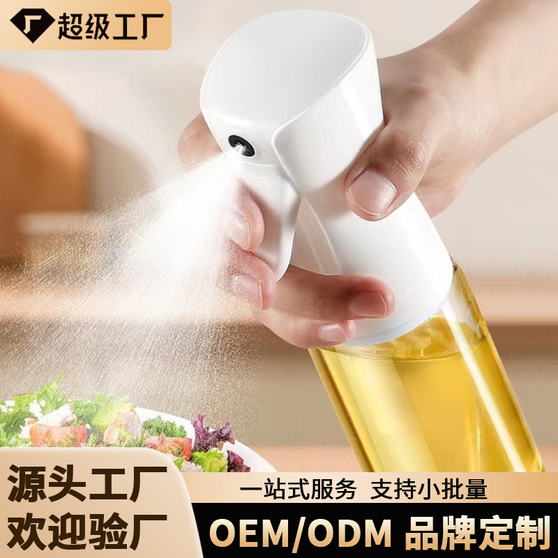 Botella Pulverizadora de Aceite de Vidrio con Inyección de Presión para Cocina