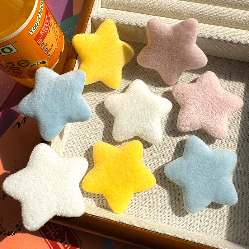 Красочные короткие бархатные пятиконечные звезды, ювелирные изделия своими руками, аксессуары, детские бархатные заколки для волос, аксессуары, одежда, обувь и шапки, модные аксессуары