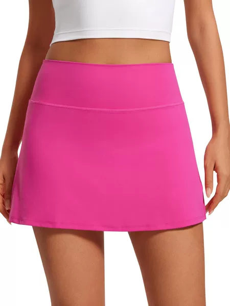 Cross-Border Hot-Selling Women's High-Waisted A-Line Tennis Golf Sports Casual Short Skirt with Flap Pocket Pants Design Short Skirt