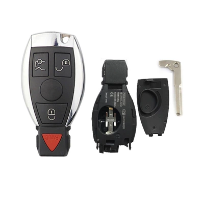 Car Keys 3-Key, 4-Key Single Battery - 4-button-single-battery-holder