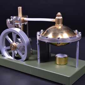 动力蒸汽机全金属锅炉蒸汽动力火力发动机模型
