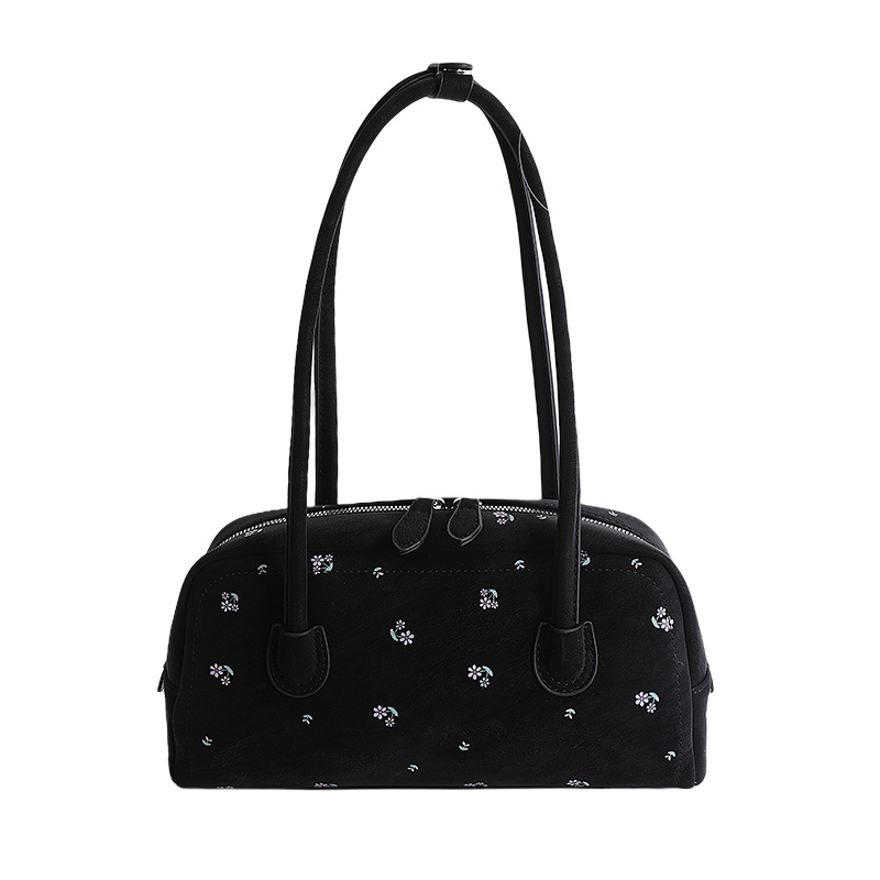 Nicho Zhong diseño flor triturada bolsas de brazo para mujeres 2026 nuevo estilo diario bolsas de hombro estilo coreano estilo extranjero estilo de moda de viaje image 9