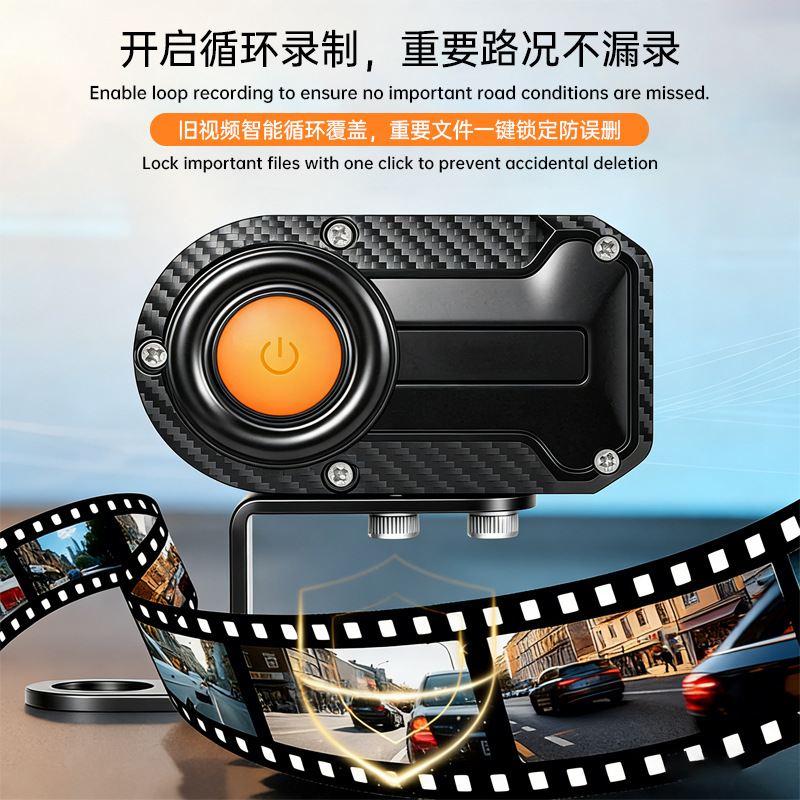 Cross-Border Hot-Selling Cycling Dash Cam Waterproof High-Definition Portable Usb-Powered Wifi Anti-Shake Recorder Dvr