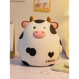 Large-Capacity Year of the Ox Piggy Bank, Only in and Out, Internet Celebrity Children's Piggy Bank for Boys and Girls, New Model for the Year