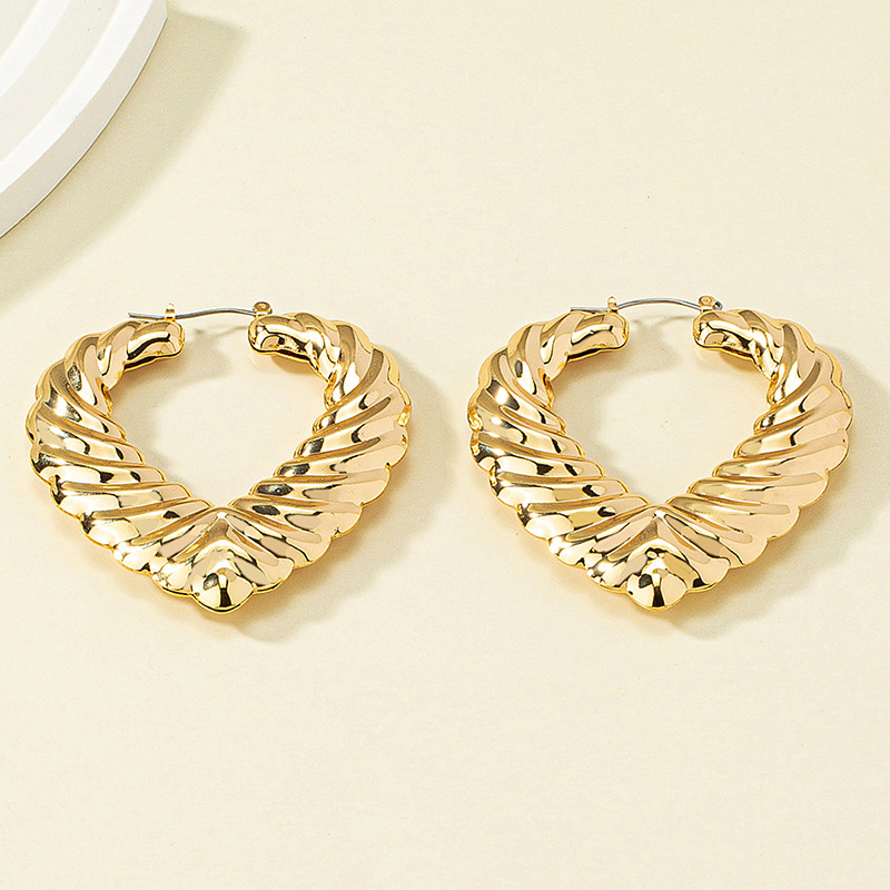 1 Pair Fashion Geometric Alloy Plating Gold Plated Women's Earrings display picture 5