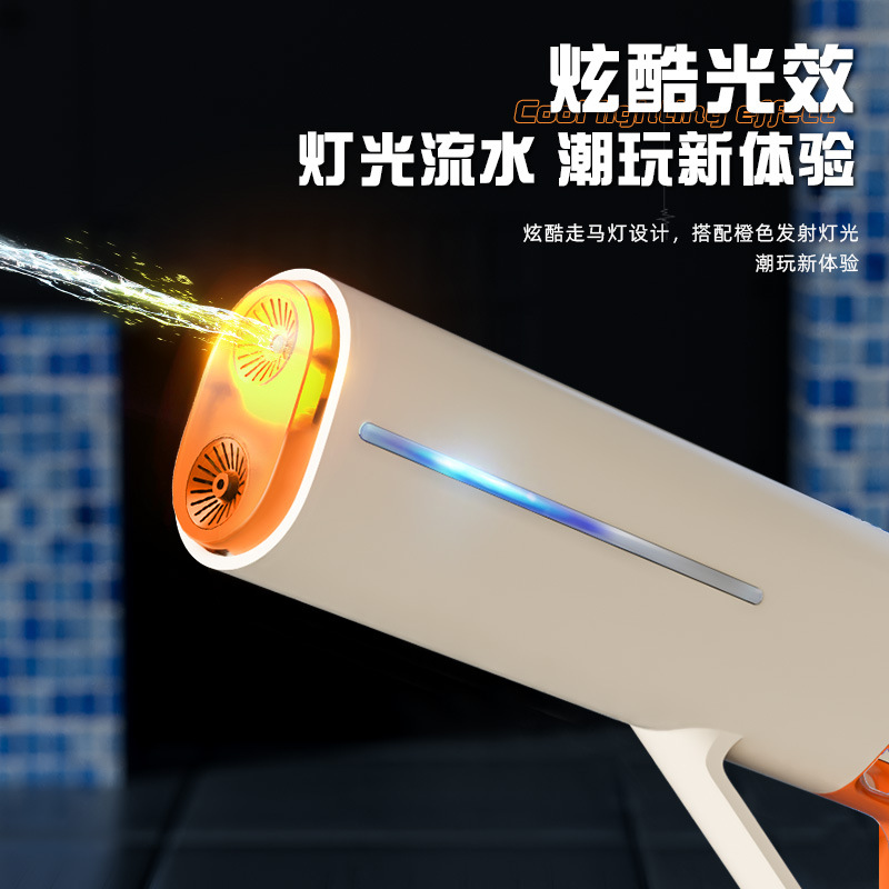 Transfronterizos nuevos cañones de agua eléctricas espaciales de alta tensión juguetes deslumbrantes de gran capacidad cañones de agua de tecnología negra al por mayor