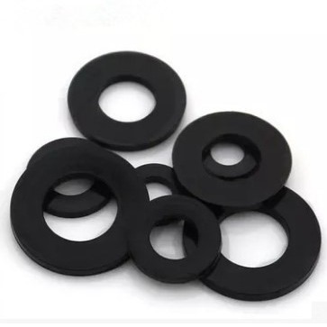 供应外径 20-10X2MM 塑胶尼龙平垫片 圆形胶介子 尼龙垫圈 黑色