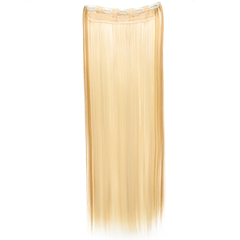 Perucas transfronterizas para mujeres 5 extensiones de cabello tipo clip extensiones de cabello de fibra química extensiones de cabello extensiones de cabello largo extensiones de cabello recto