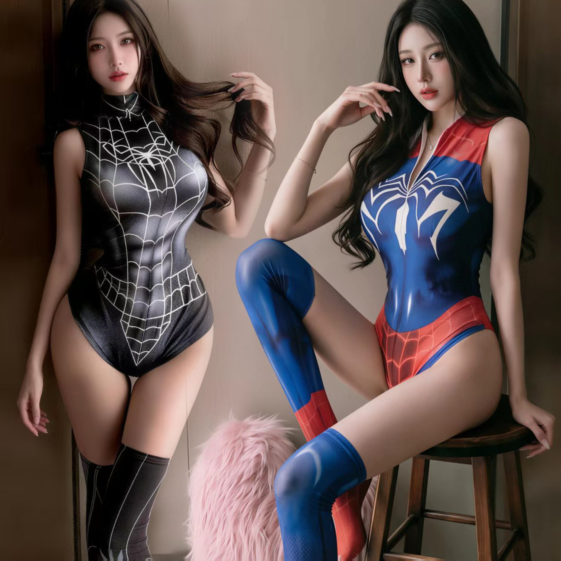 Костюм-боди Yishan Doll Love Clothes Человек-паук классический