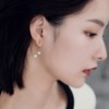 Ear clips from pearl, advanced retro brand earrings, no pierced ears, light luxury style, high-quality style, wholesale