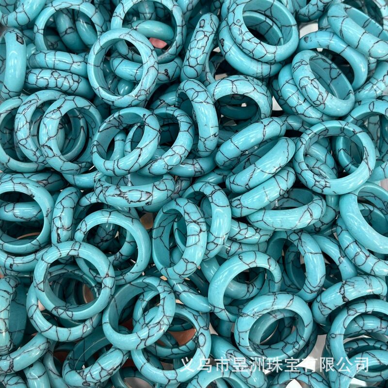 天然石水晶玛瑙玉髓圆环戒指戒圈跑环吊坠DIY饰品新中式 厂家批发|undefined