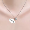 Sexy necklace, zirconium, chain for key bag , 925 sample silver, light luxury style