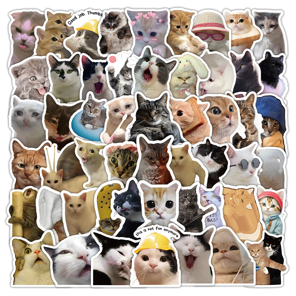 1 Set Dog Cat Learning PVC Self-adhesive Cute Stickers display picture 15