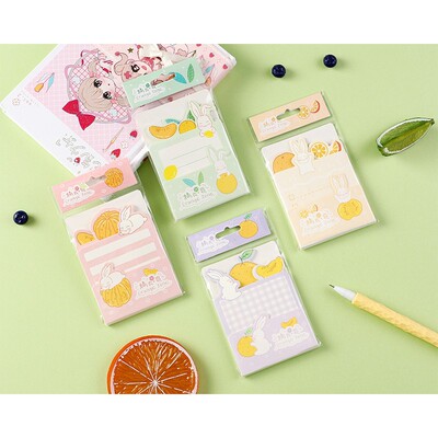 Desktop Sticker Korean Edition Small animals Northern Europe grid Sticky Mexican street Cartoon notebook 36 Zhang