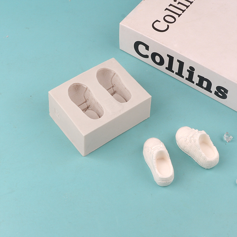 Nuevos zapatos molde de la torta líquida fondant silicona molde DIY hecho a mano herramienta para hornear chocolate