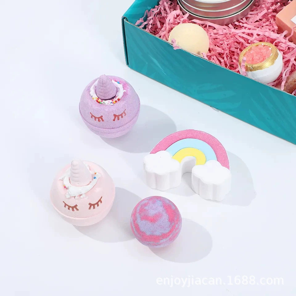 创意奢华香气可爱 bath ball handmade soap 套装，创意礼物，生日礼物，简约优雅设计，（跨境贸易）