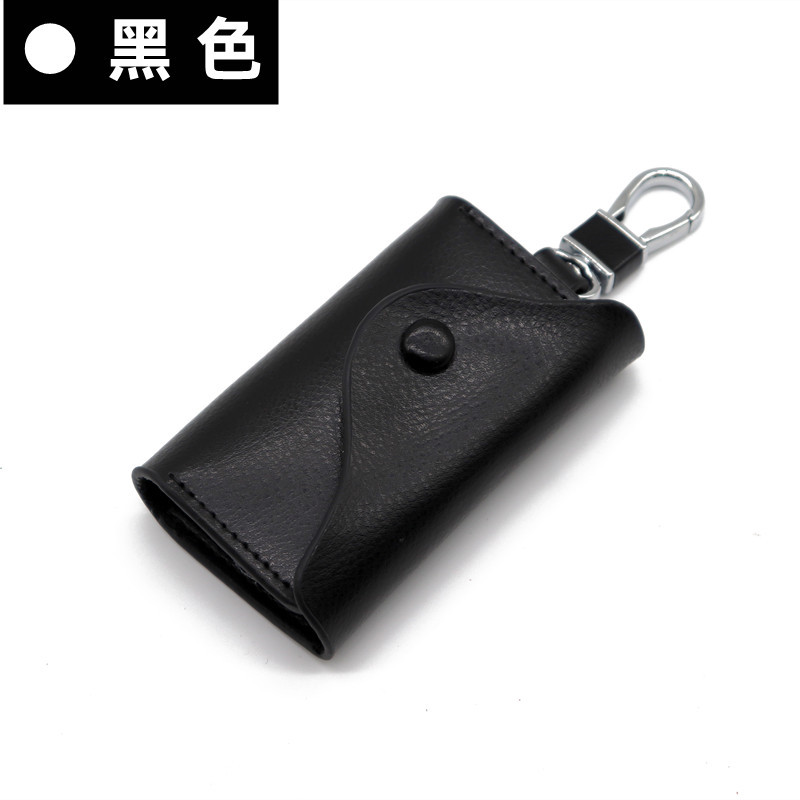 Bolsa para llaves para hombre, cuero genuino, gran capacidad, bolsa para llaves multifuncional, bolsa universal para llaves de coche de alta gama para colgar en la cintura, antirrobo para mujer