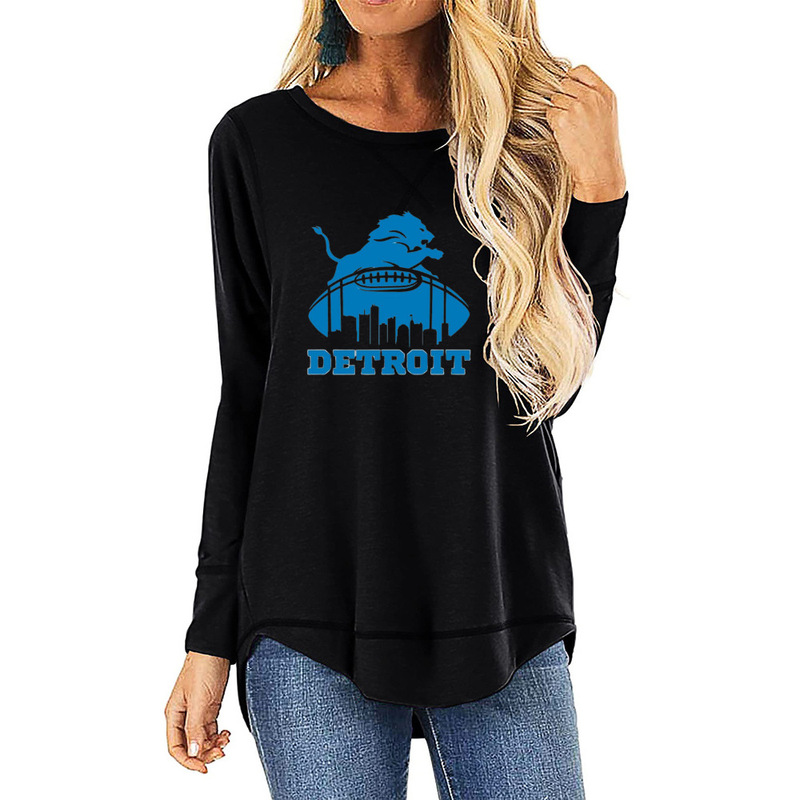 2024 European and American Cross-border Round Neck Urban Casual Pullover Printed Sweater