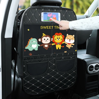 Car Seat Back Anti-Kick Pad, Chair back anti-kick pad - good-times-anti-kick-storage
