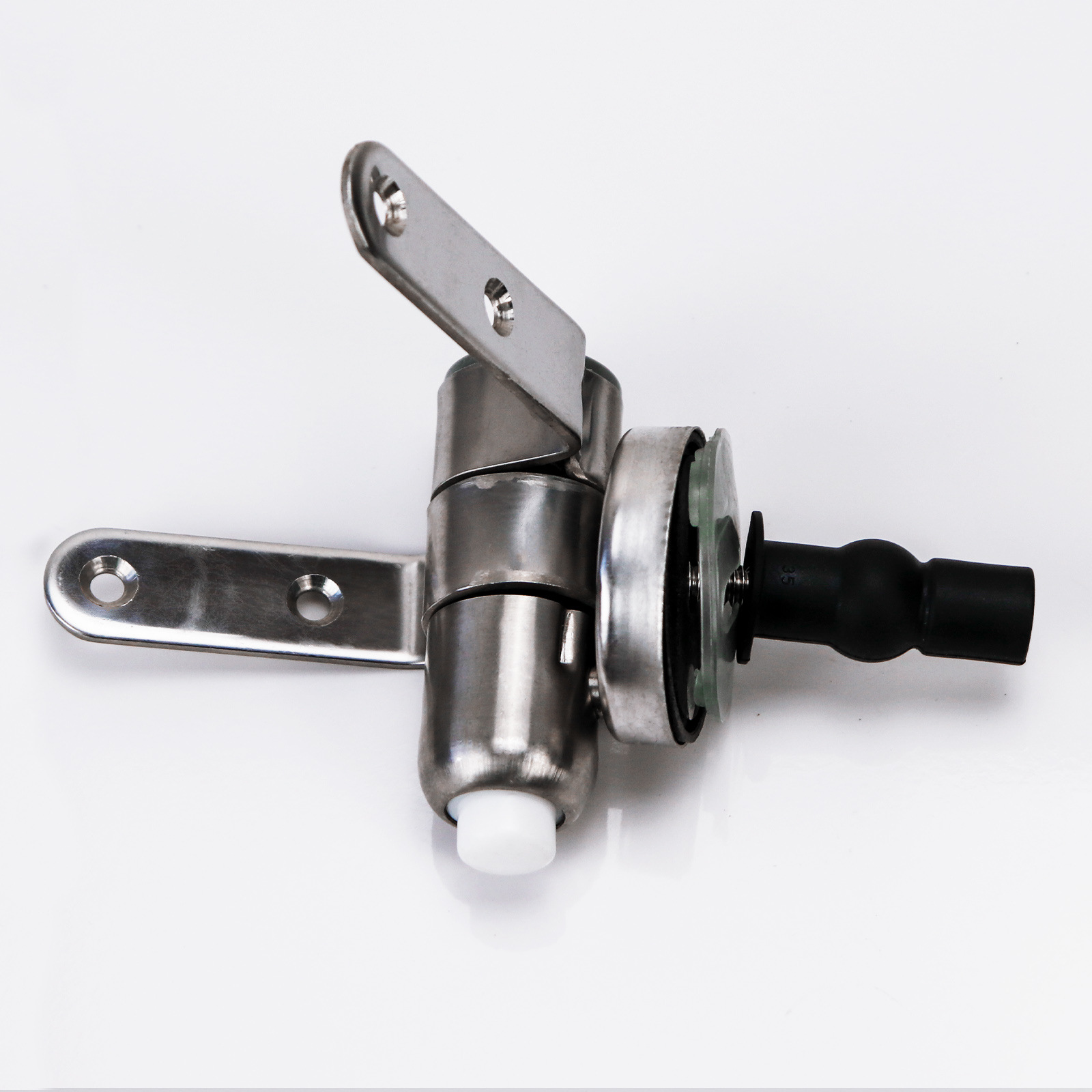 Fandike tapa del inodoro buffer bisagra de acero inoxidable metal lento bisagra tapa del inodoro Accesorios