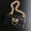 Straight gold embossed black trumpet