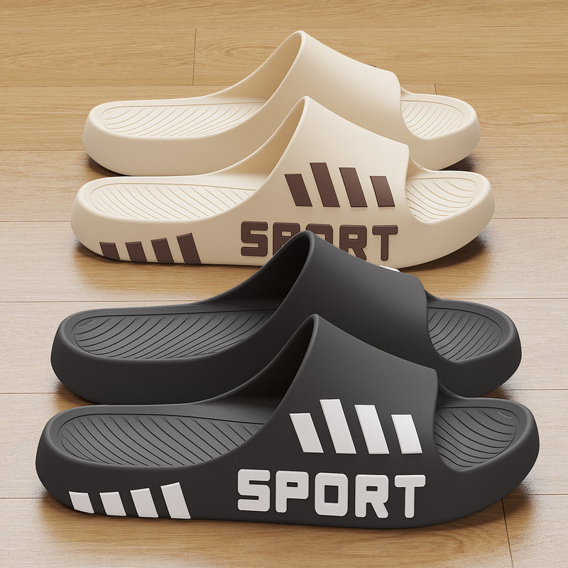 Large Size Slippers for Men, New Summer Indoor Home Bathroom Eva Slippers, Thick-Soled Outdoor Wear Wholesale
