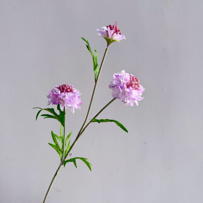 造花、松虫草、ホイールピーク菊、一枝造花、屋内ホームフラワーアート、ソフトデコレーション、写真小道具|undefined