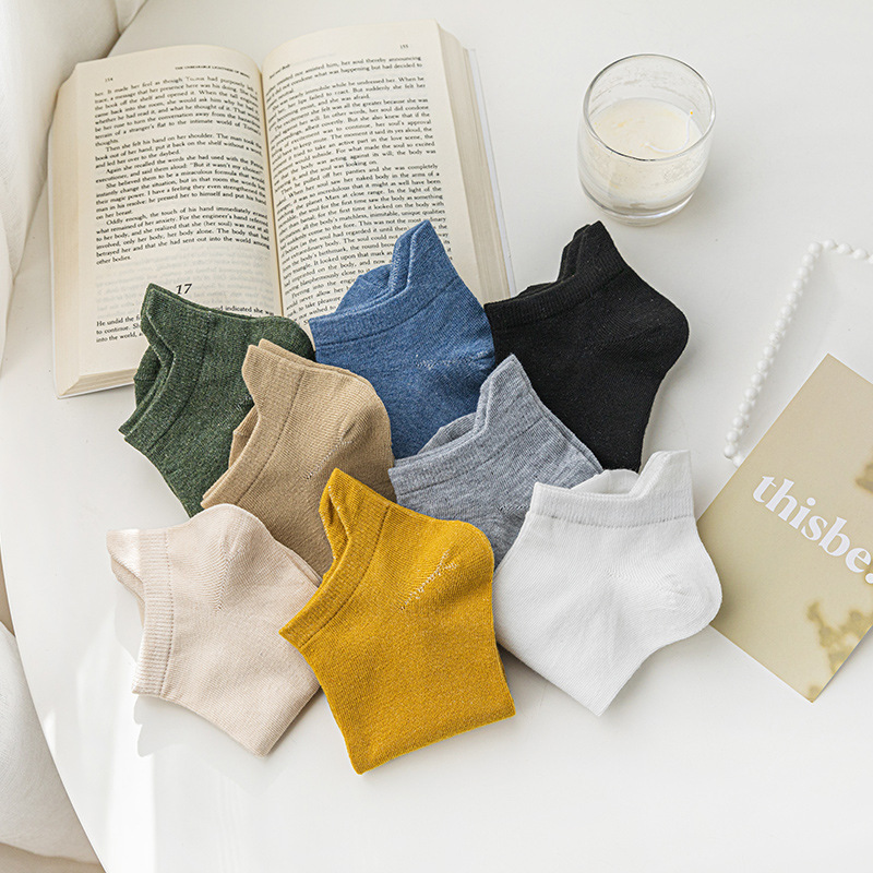 Socks Summer Solid Color Tail Casual Thin Cotton Boat Socks Men's Short Ankle Protectors Do Not Fall off Cotton Socks Wholesale Socks Summer Solid Color Tail Casual Thin Cotton Boat Socks Men's Short Ankle Protectors Do Not Fall off Cotton Socks Wholesale
