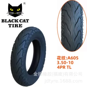 Black Cat Tire 3.50-1051Ja605 vakuum motosiklet, skuter, elektrikli nəqliyyat vasitəsi təkəri