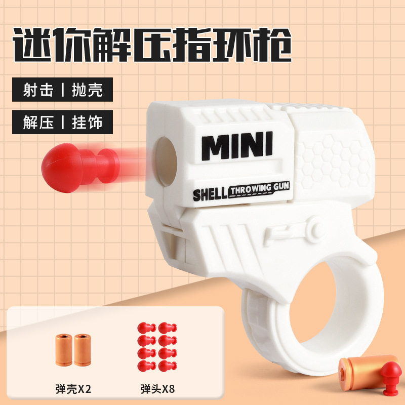 Niños mini dedos descomprimiendo anillo pistola giratoria cool lanzable juguetes de lanzamiento novedad juguetes al por mayor image 10