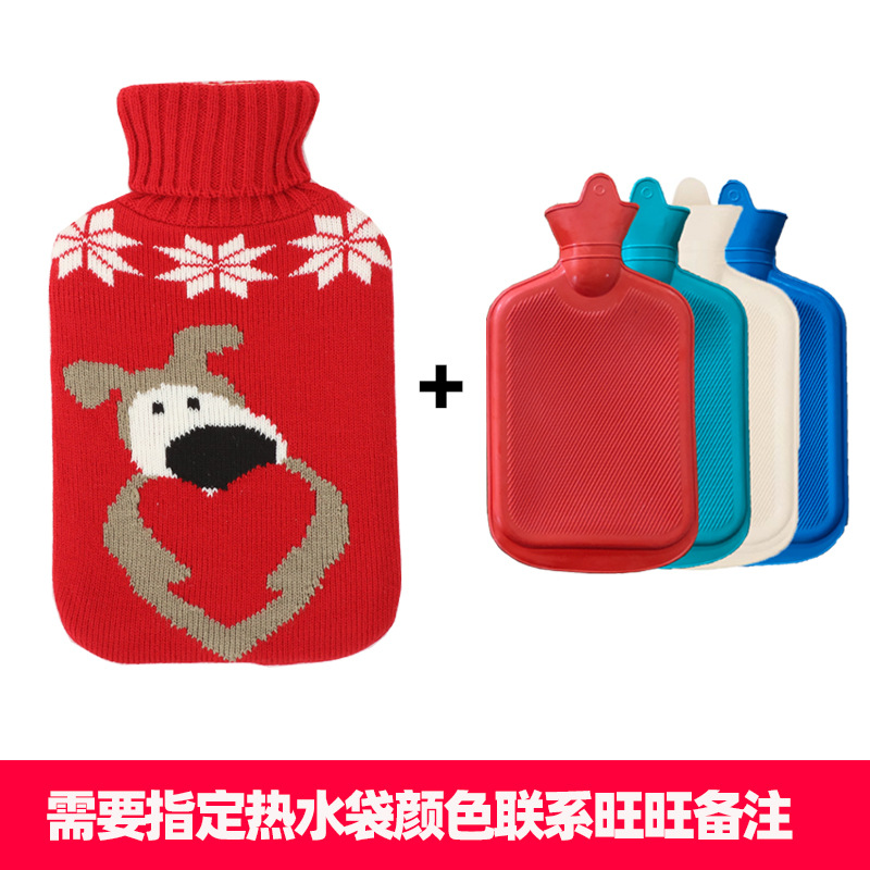 일반 고무 중간 붉은 심장 개 세트