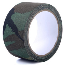 Cinta a base de tela de camuflaje Camuflaje biónico para exteriores de alta adherencia Camping verde militar impermeable de la jungla resistente al desgaste cinta de algodón