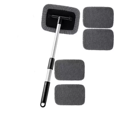 Car cleaning tools — Cross-Border Labeling and Dropshipping of - 1-set-square-plate-retractable-pole-5-gray-cloth-covers