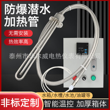 工业水箱大功率恒温防爆潜水加热管投入式油罐水槽养殖电热管380V