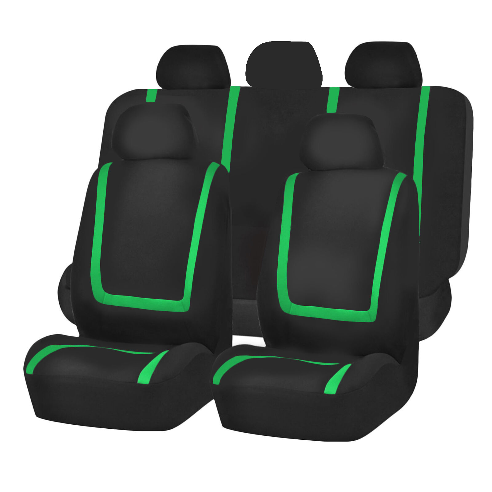 Cross-Border New Model Car Seat Covers for Five Seats, Universal Black and Blue Striped Full-Cover Seat Covers, Suitable for All Seasons