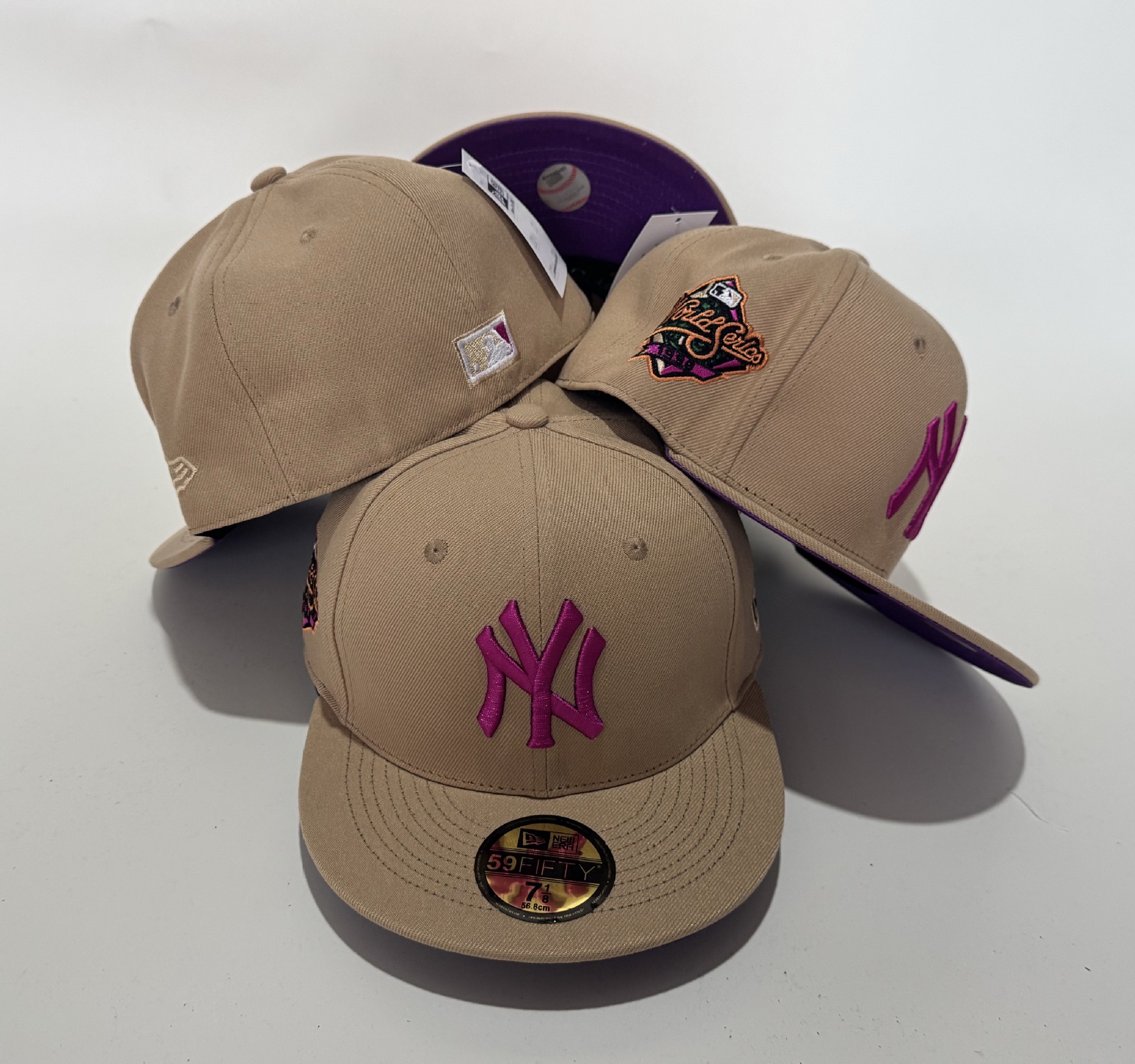 Transfronterizos de alta calidad totalmente cerrados no ajustables bordados sombreros de béisbol comercio exterior sombreros de sombreros para hombres y mujeres sombreros de borde plano al por mayor