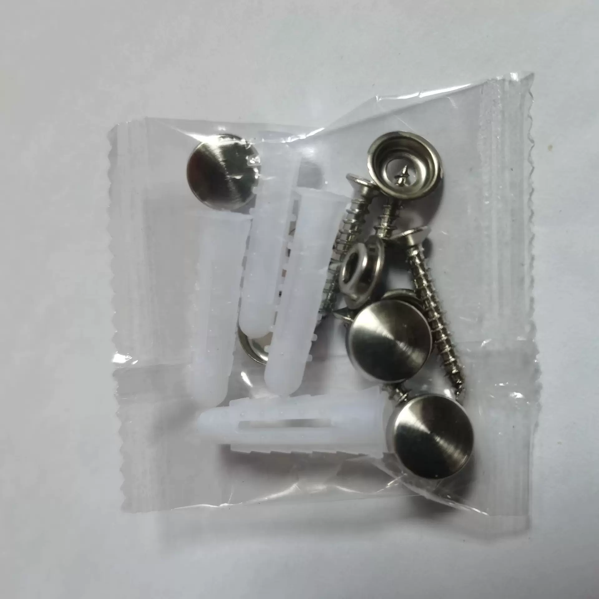 厂家供应 304拉丝镜钉螺丝包 镜钉装饰盖 卫浴挂件镜钉螺丝包 组