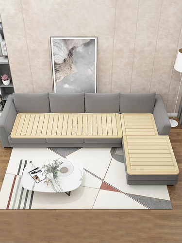 Wholesale Bed Frame 1.2/1.5m Sofa Wood Board Hard Mattress Back Support Solid Wood Waist Support Children's Single Bed