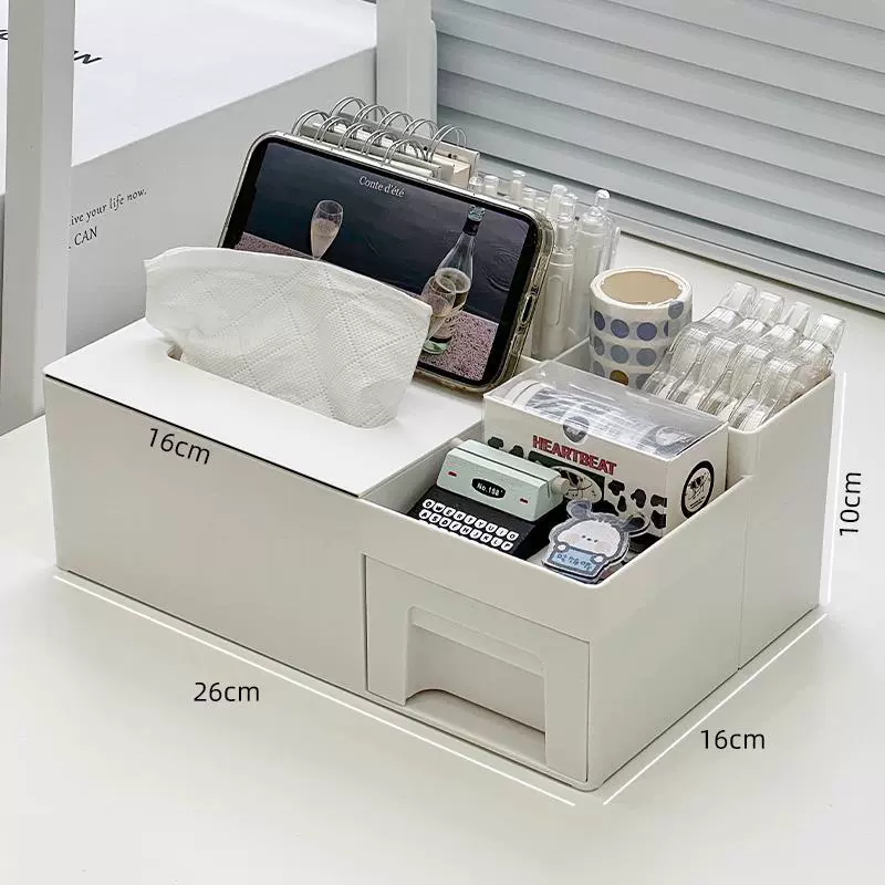 Wipes, table remote control, universal storage box, pens holder