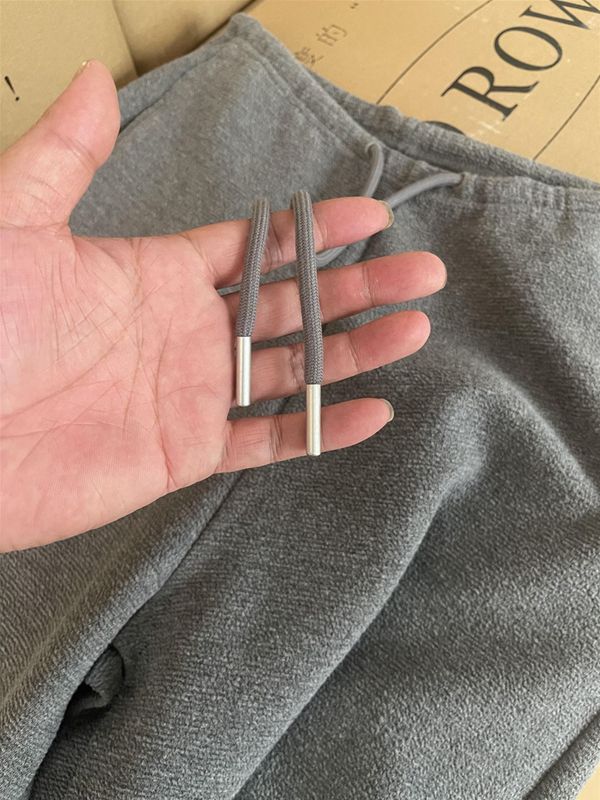 CHAO级推荐！灰色肌理感弧形窄腰头香蕉裤女慵懒风宽松休闲卫裤子|undefined