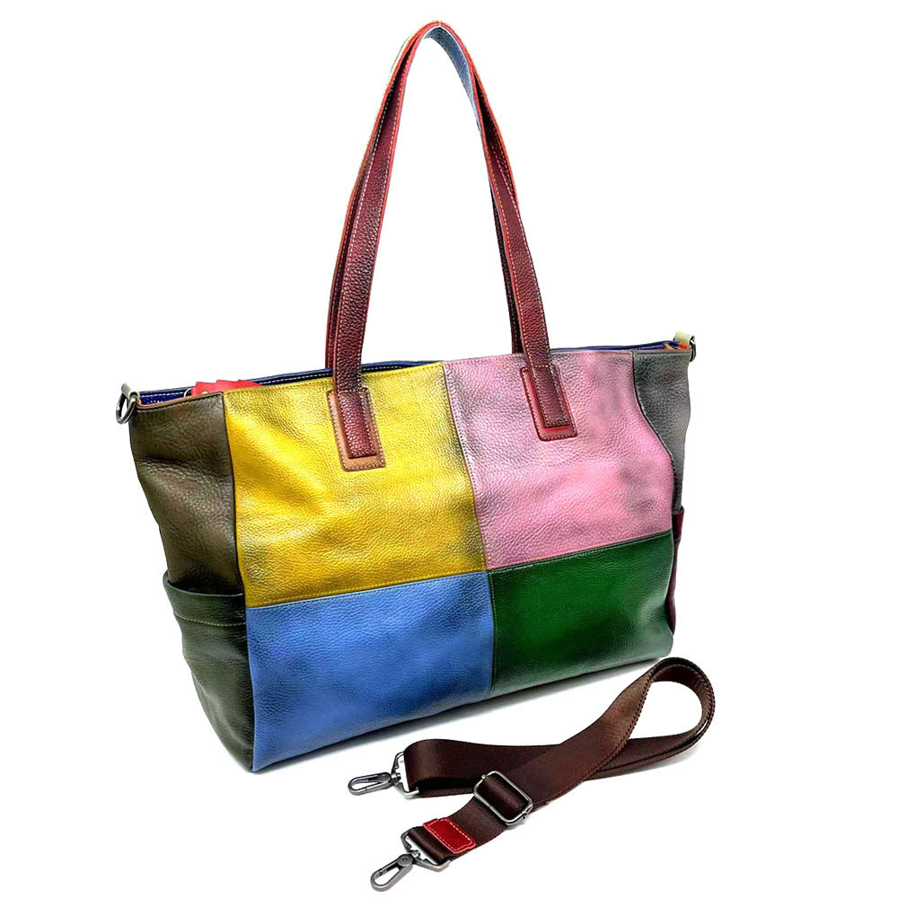 Handtasche Fir Dammen Aus Echtem Lieder Vintage Handtasch_voghion.com