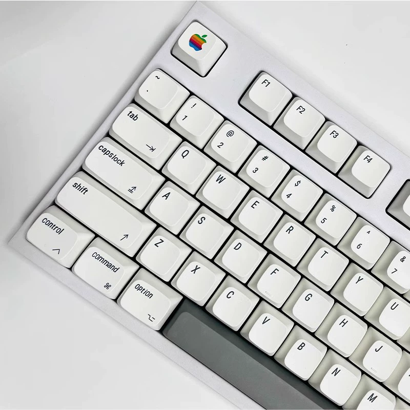 Яблочная wind-keycap MAC минималистичный белый XDA простой 61 64 68 84 87 98 104 подходит для Apple