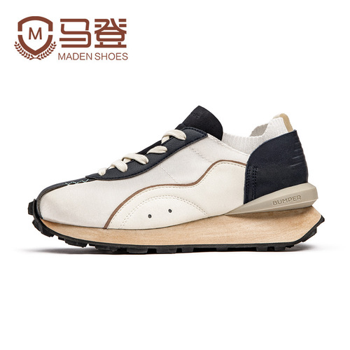 Madden men's shoes men's new retro ice silk sneakers one-leg running shoes casual trendy shoes silk shoes