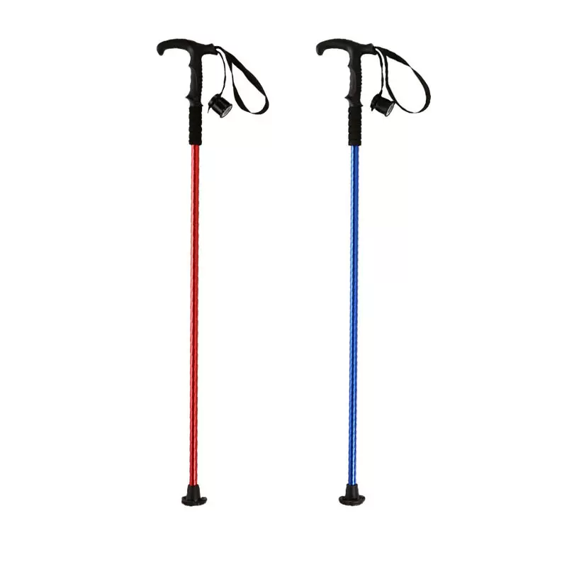 登山杖弯柄拐杖景区单节不伸缩厂家直销户外用品户外装备
