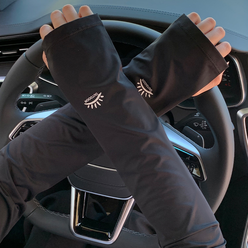 運転用の夏専用アイススリーブ、日焼け止め、女性用の薄いアイスシルクのゆったりとしたスリーブ、サイクリング用の紫外線防止アイススリーブ、アームプロテクター|undefined