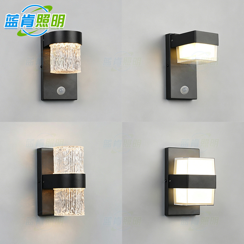 Outdoor Wall Light, Waterproof Courtyard Door Light, Human Body Sensor Wall Light, Entrance Door, Terrace, Balcony, Wall Light Outdoor Wall Light, Waterproof Courtyard Door Light, Human Body Sensor Wall Light, Entrance Door, Terrace, Balcony, Wall Light