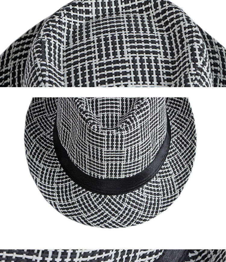 Unisex Simple Style Classic Style Stripe Crimping Fedora Hat display picture 6