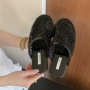 包头满钻网面夏季半拖鞋