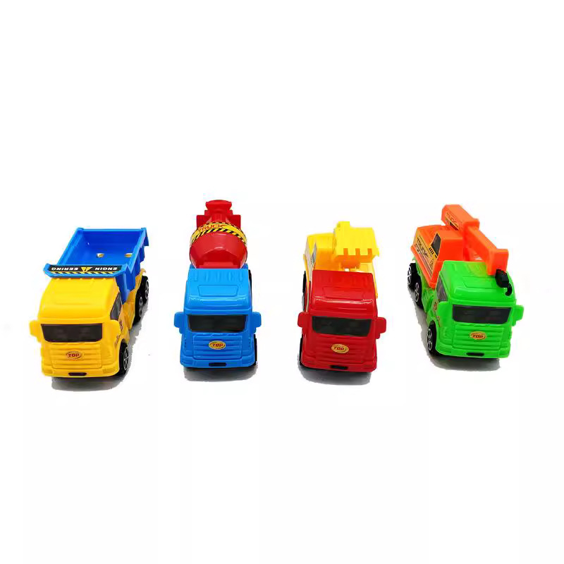 Jialecheng inercia Tire hacia atrás el coche de juguete de ingeniería tamaño pequeño Playa de simulación rompecabezas coche de embalaje independiente fábrica de Ventas Directas