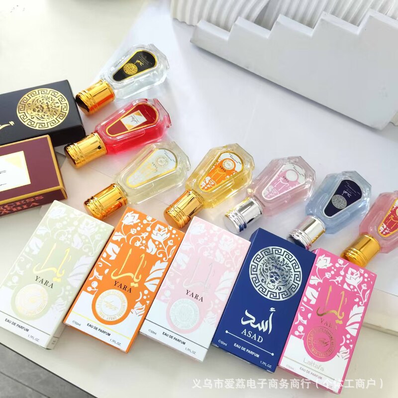 Cross-Border Yara Amazon Middle East Arab Dubai Men's and Women's 50ml Spray Fragrance Perfume with Long-Lasting Fragrance